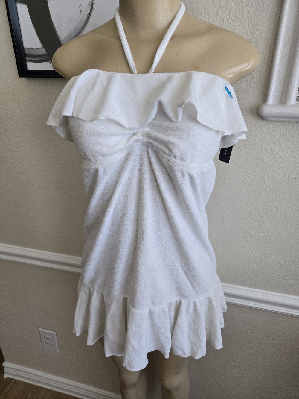 Ralph Lauren White Tagged Top - White - Picture 2 of 4
